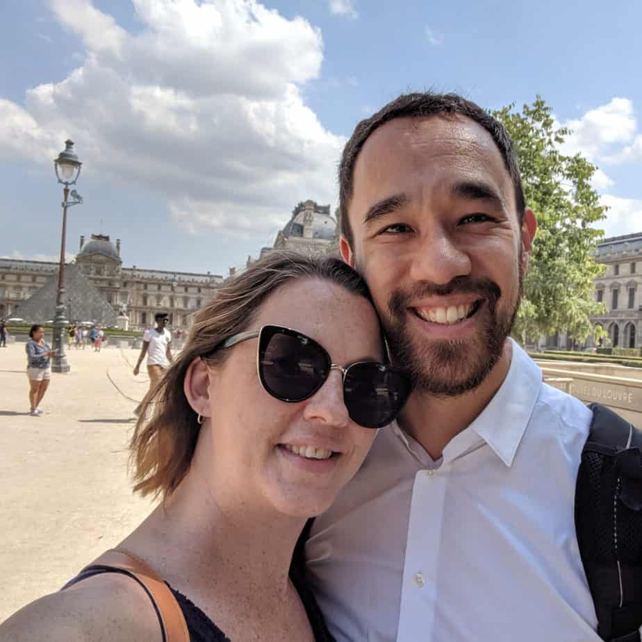 Mike and Mandy Chu at the Louvre Museum, Paris France