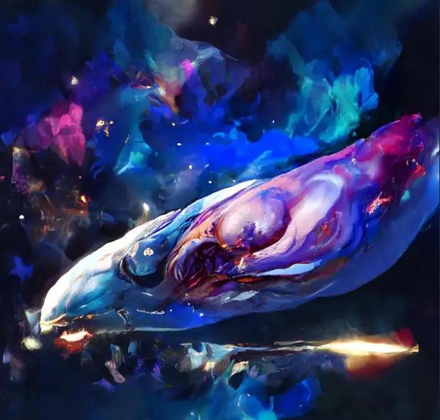 A whale in space by @nshepperd1